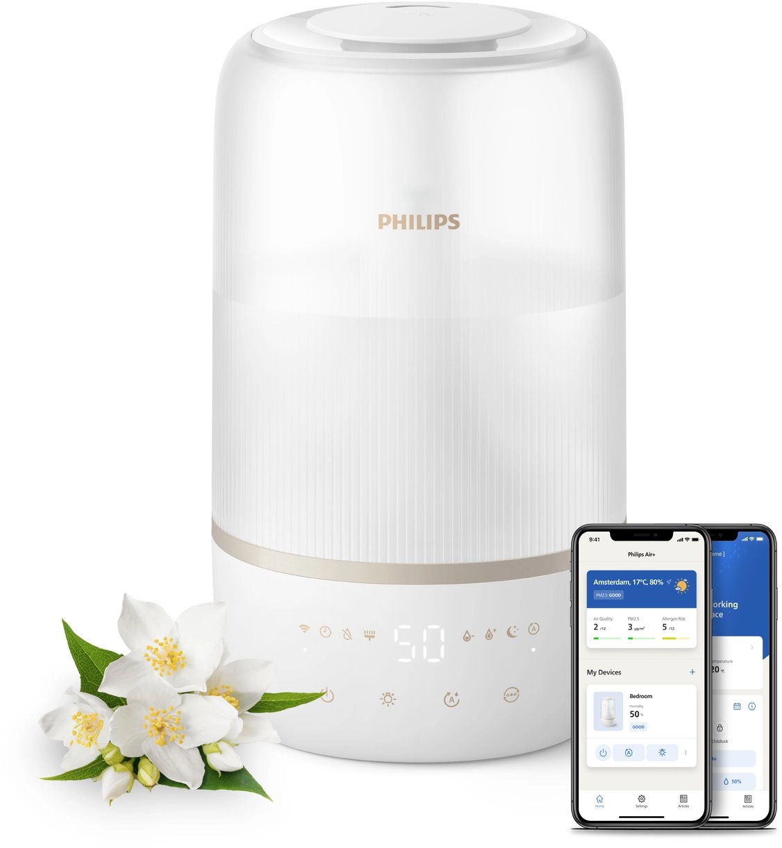 Philips gaisa mitrinātājs  Balts HU1510/04 002305590000
