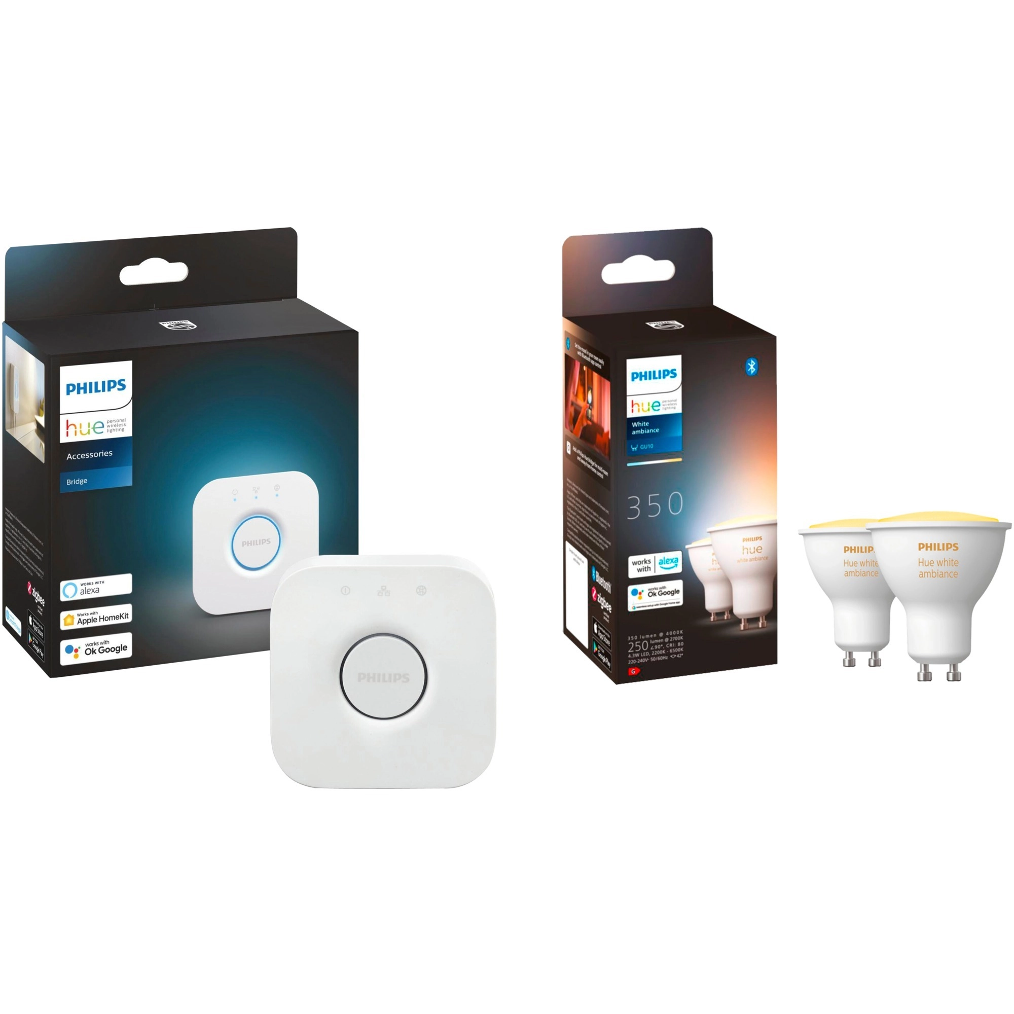 Philips White Ambiance GU10+ Bridge double