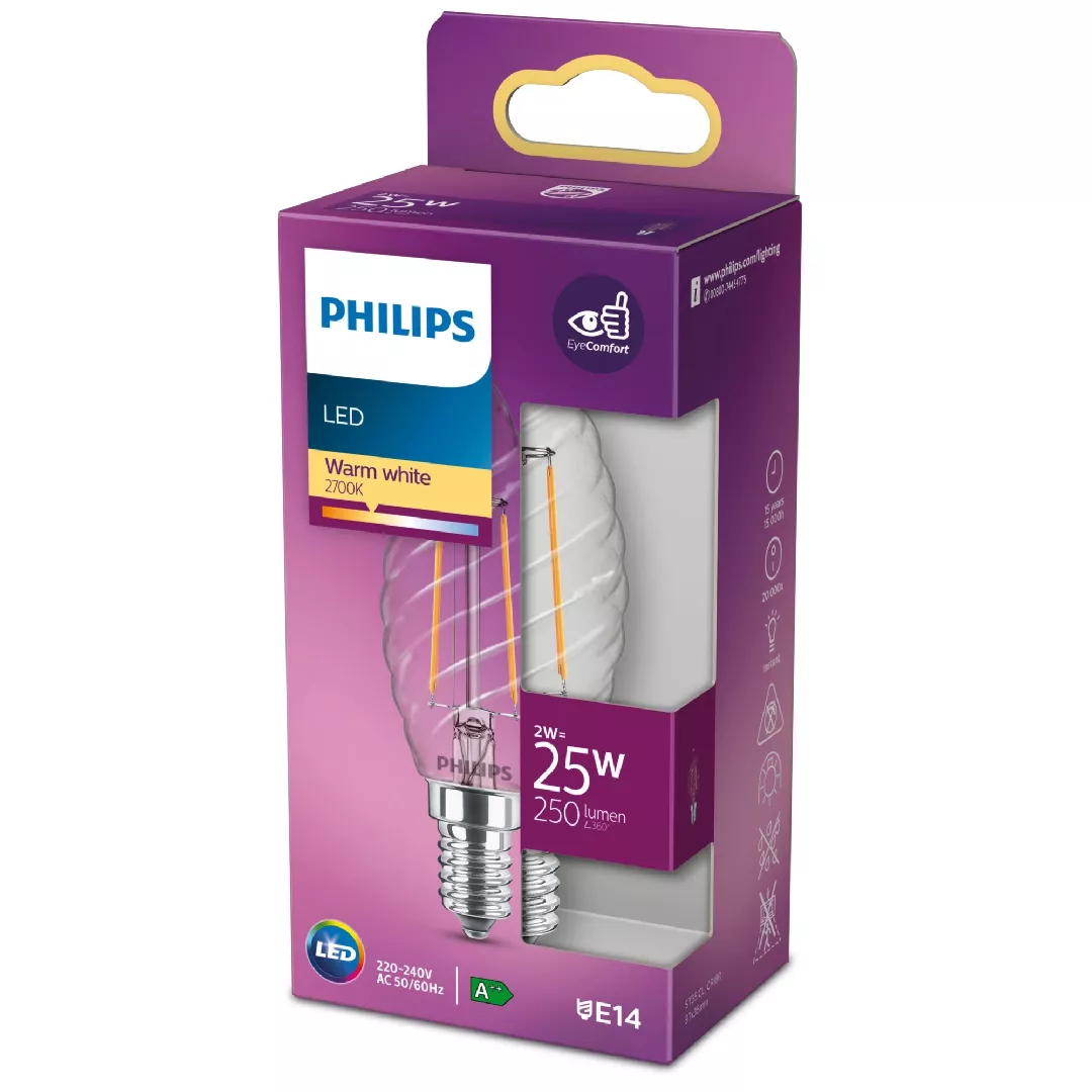 Philips Filament Candle Clear 25W Filament