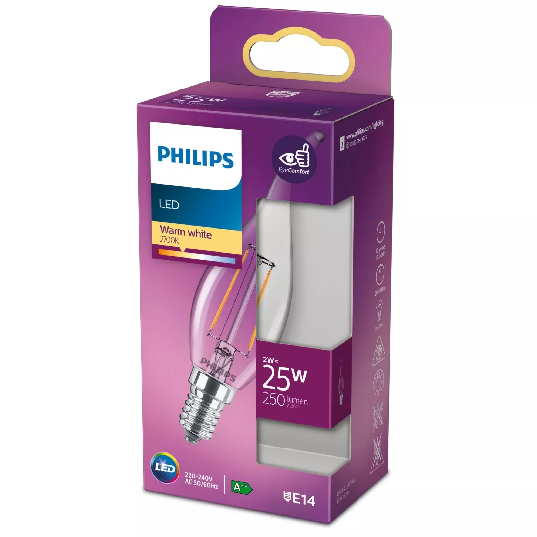 Philips Filament Candle Clear 25W Filament