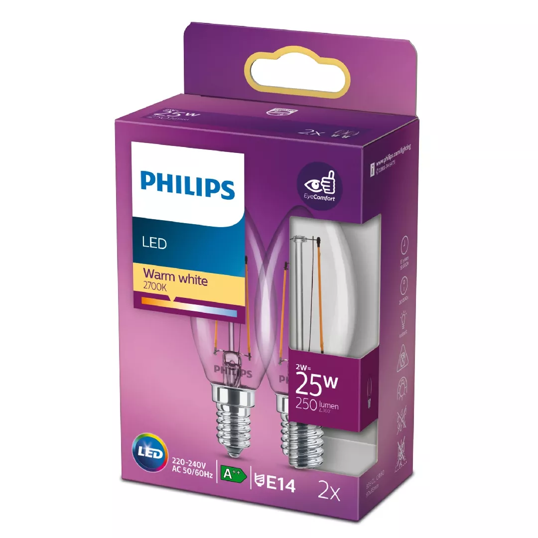 Philips Filament Candle Clear 25W Filament