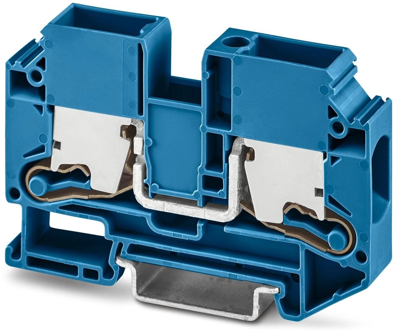 2-wire rail terminal block 16mm2  blue