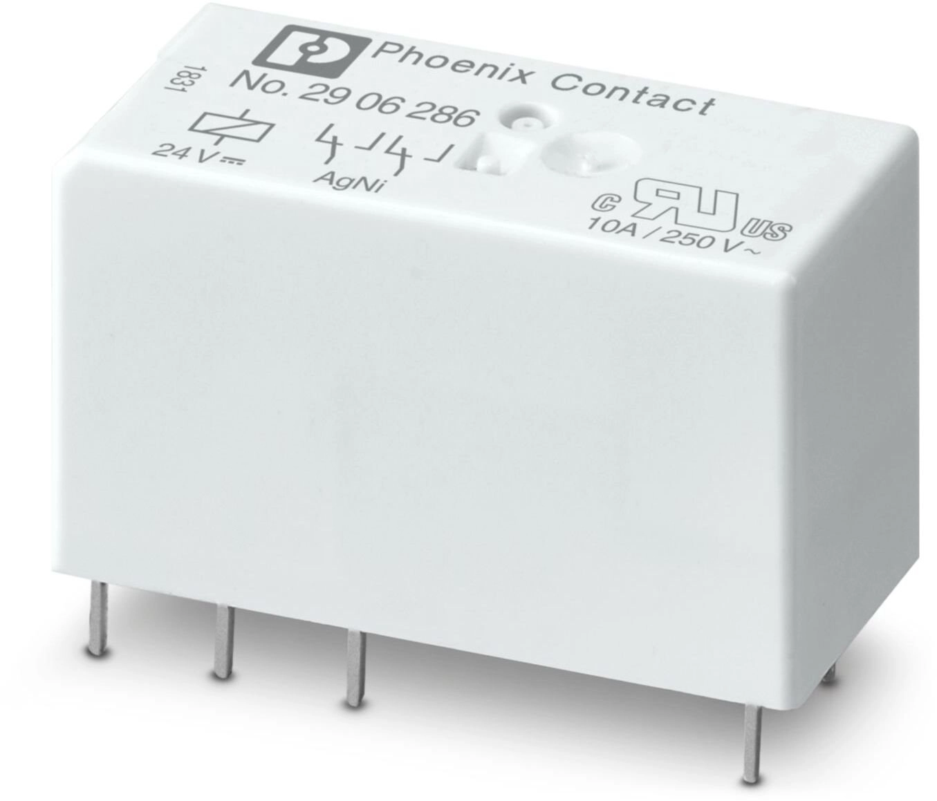Miniature relay 2P 8A AgNi 24V