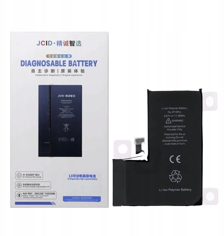 PhoneParts JCID Battery Assignable battery to