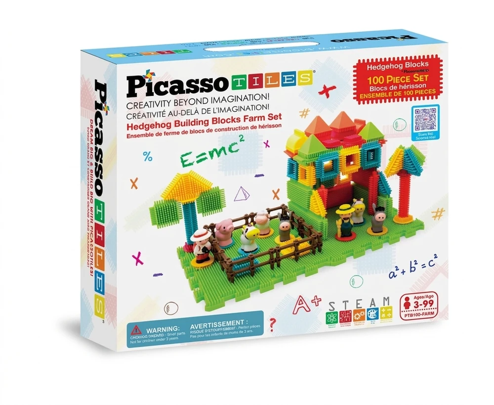 PICASSO TILES Magnetic constructor HedgeHog blocks
