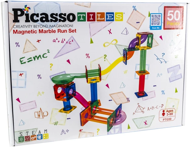 PicassoTiles 50pc Marble run set 1252335