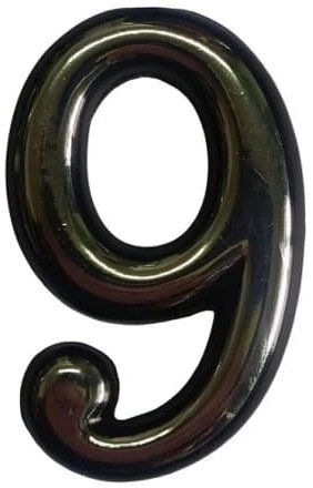 PLASTIC DOOR NUMBER 50 MM CROME