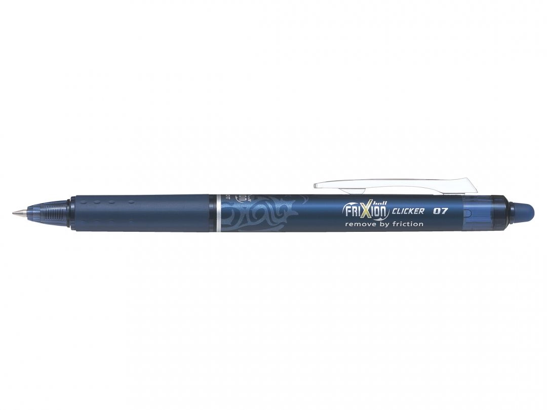 Pilot FriXion Clip-on retractable pen Blue