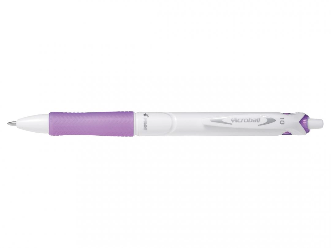 Pilot Acroball Pure White Violet BAB-15M-WPUV-BG