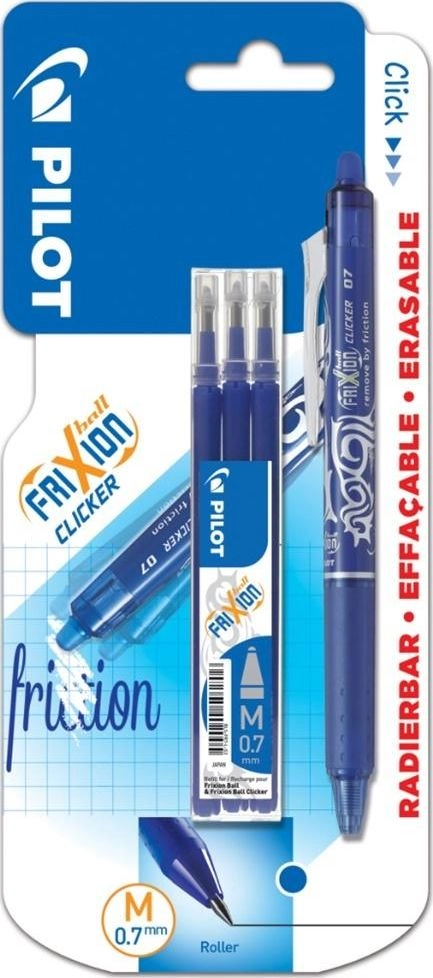 Pilot Ballpoint pen. FriXion Clicker blue