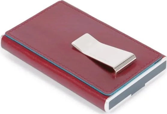 Piquadro Piquadro Blue Square Leather Card