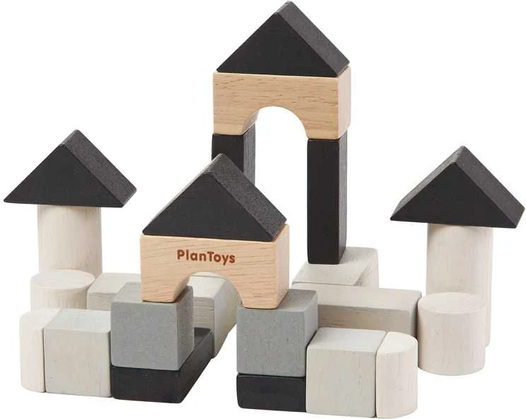 PlanToys Travel Wooden Blocks - Mini