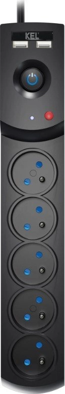 Surge Protector Power Strip 5-Sockets +
