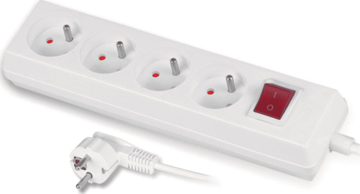 Plastrol power strip 4 sockets 3