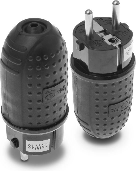 Plastrol Straight plug 10/16A w/u 230V
