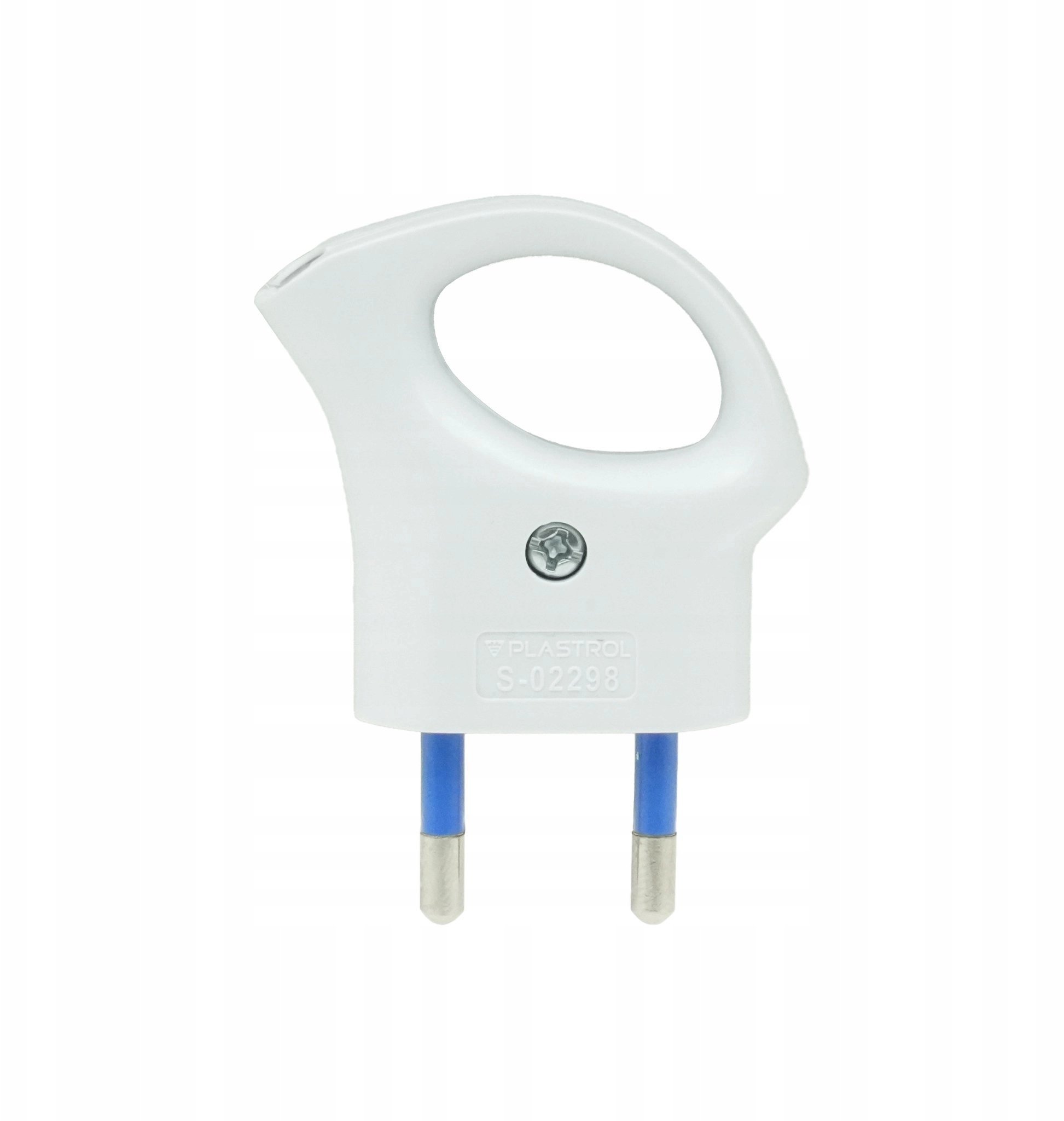 Flat plug with holder WT-1U WHITE