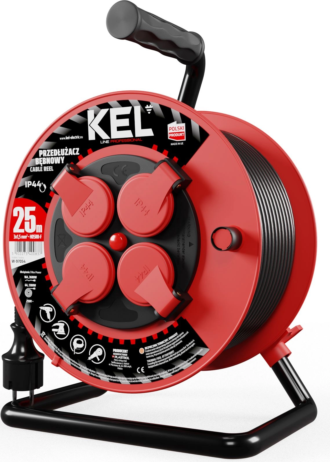 Plastrol PROFESSIONAL LINE reel extension cable