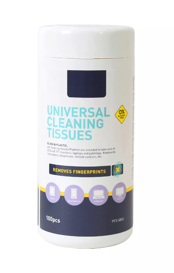 Platinet LCD/TFT Wet Cleaning Tissues (100