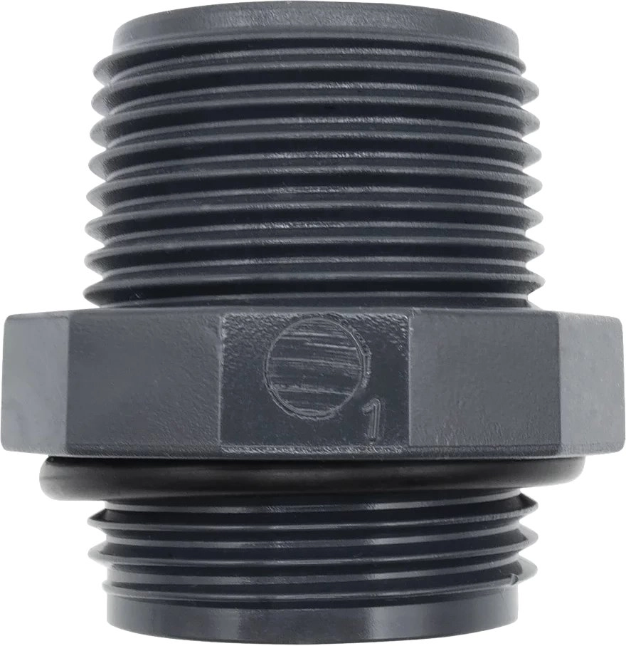PVC NIPPLE W/OR 1IN MX1IN M