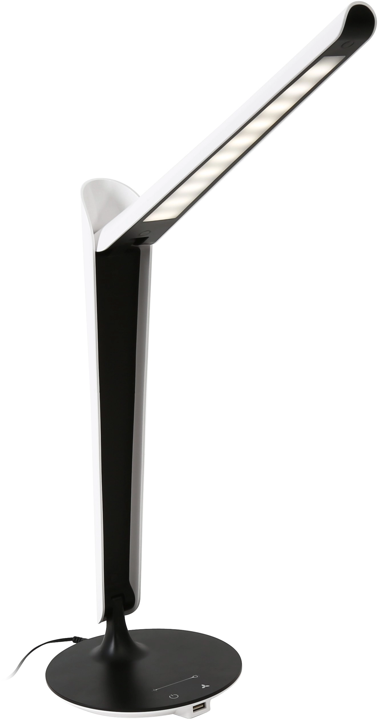Platinet galda lampa ar USB lādētāju
