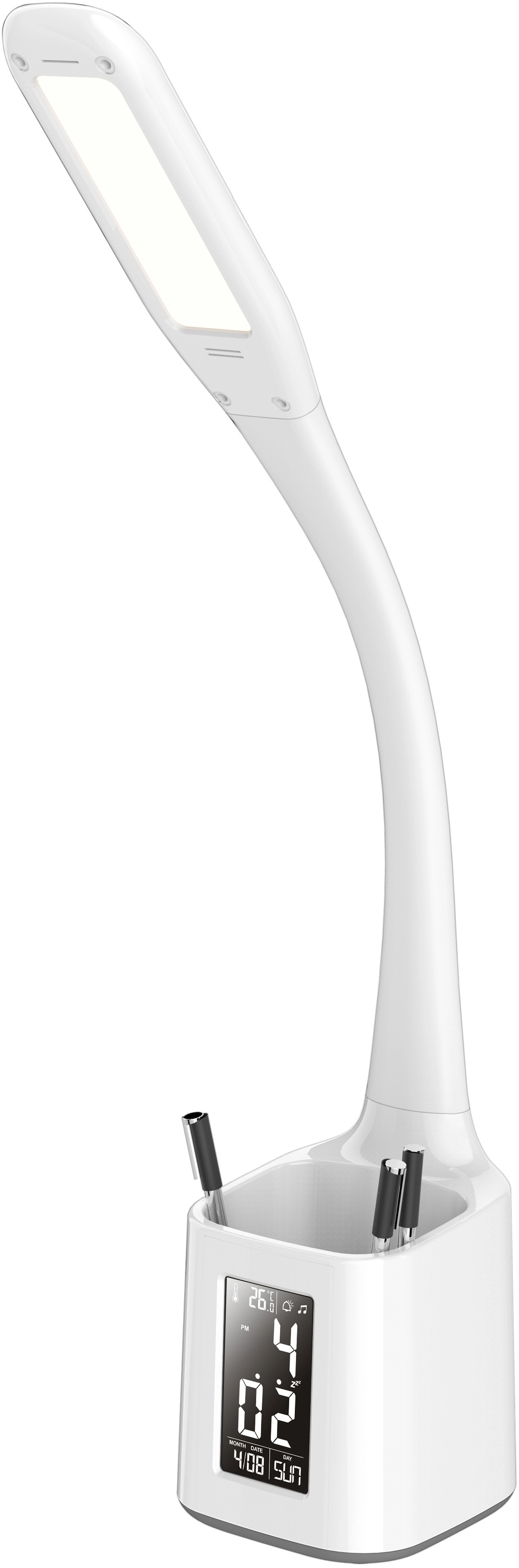 Platinet desk lamp with pen holder
