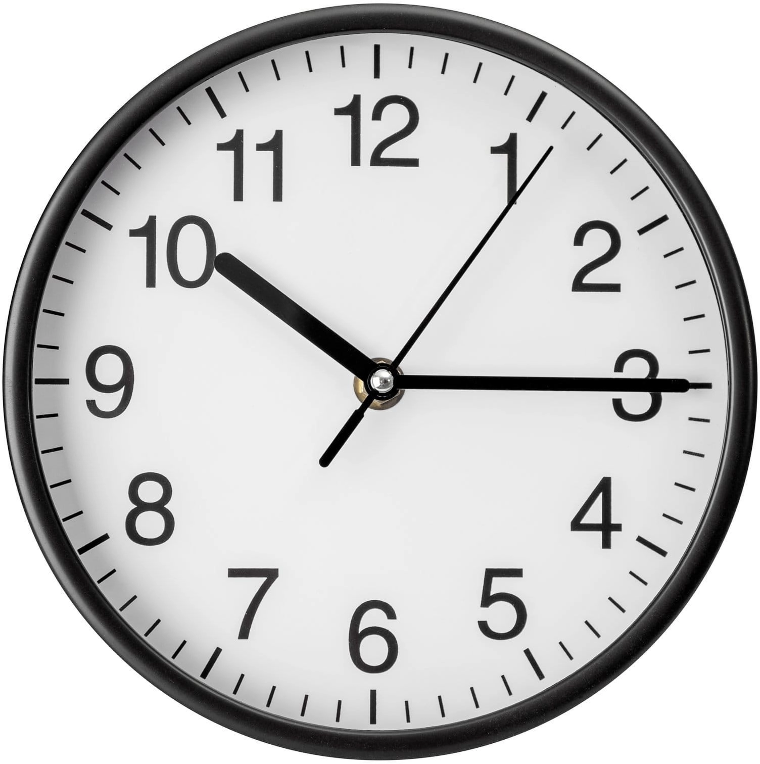 Platinet wall clock Wink black (45954)