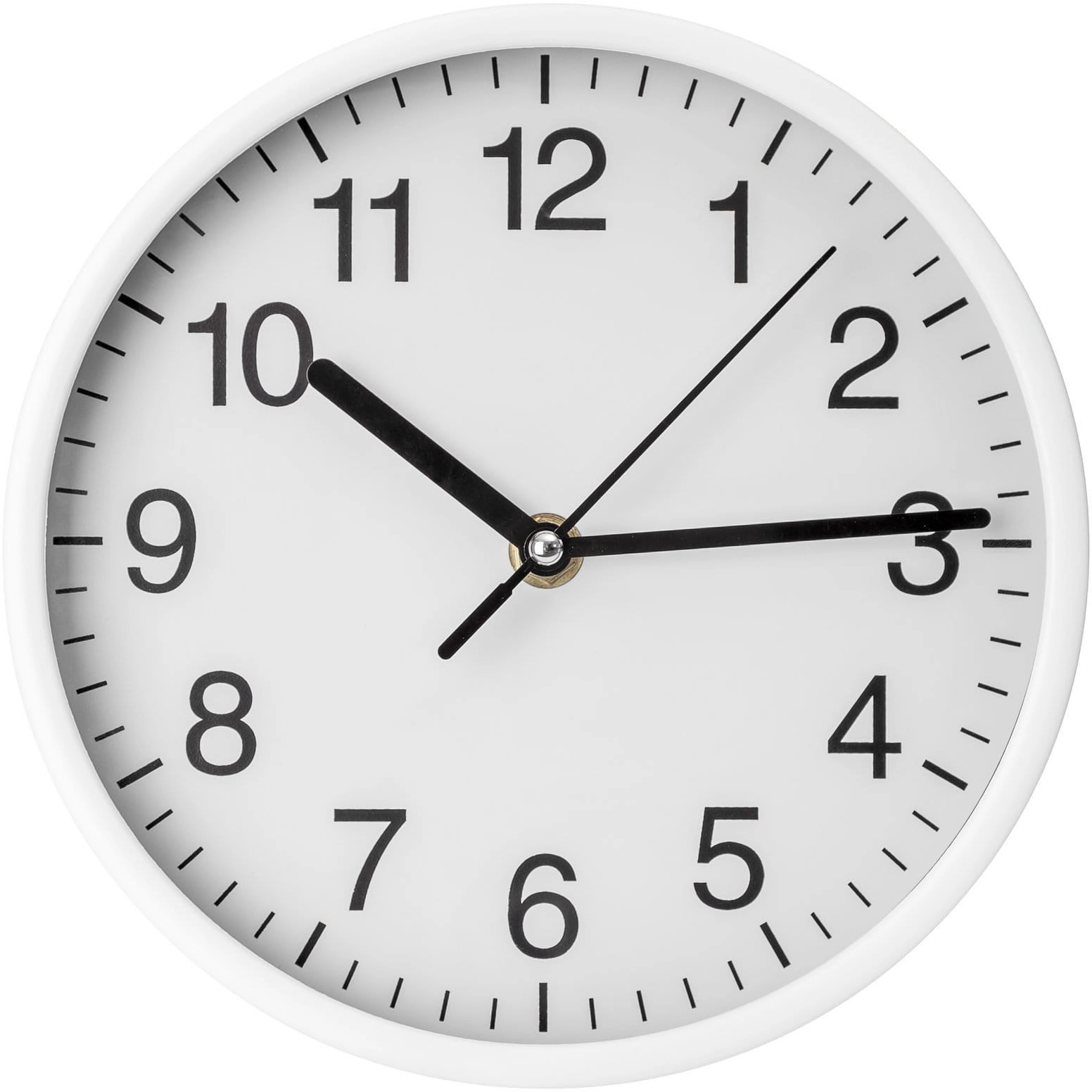 Platinet wall clock Wink white (45955)