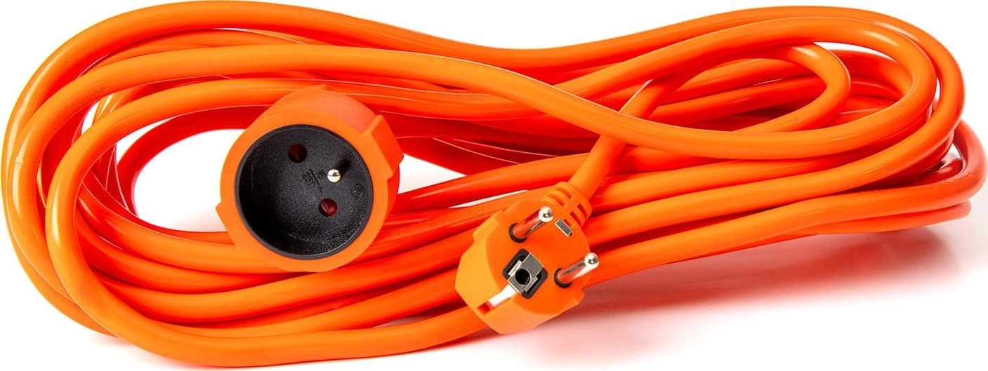 Extension cable 230V 10m 16A orange