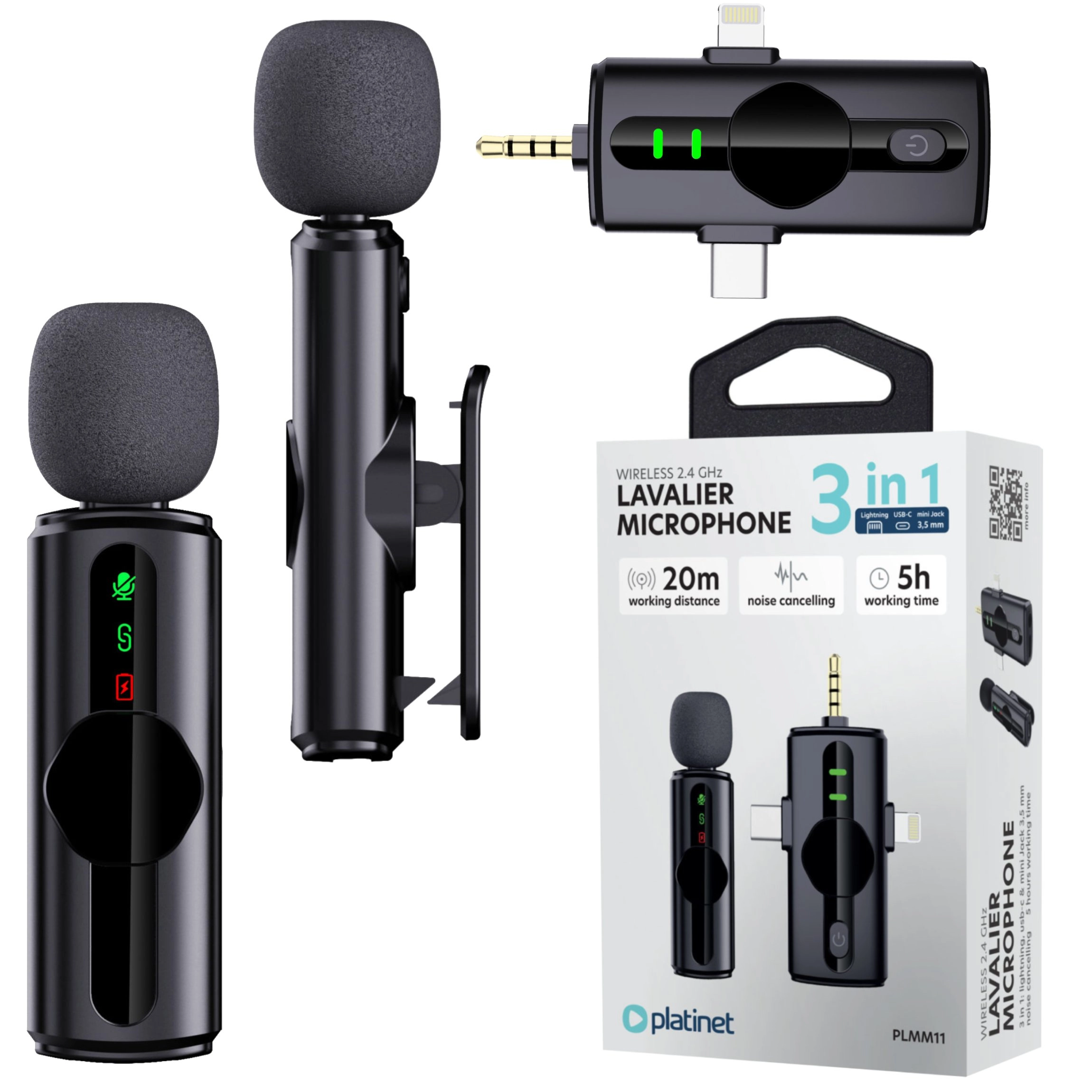 PLATINET WIRELESS LAVALIER MICROPHONE COLLAR MICROPHONE