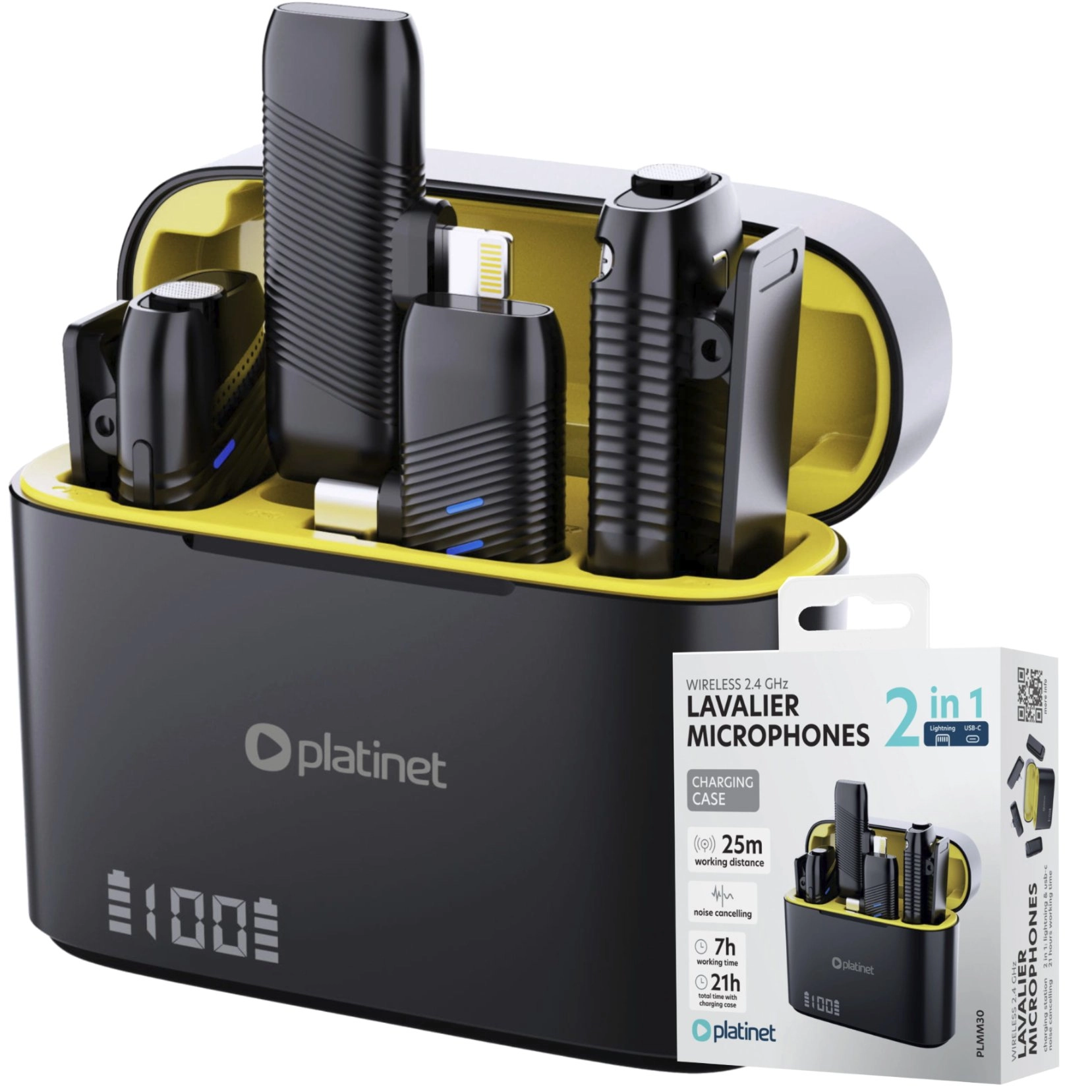 PLATINET WIRELESS LAVALIER MICROPHONE MIKROFON KOŁNIERZYKOWY