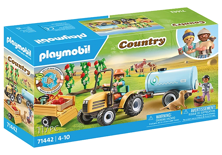 PLAYMOBIL - Tractor with trailer and