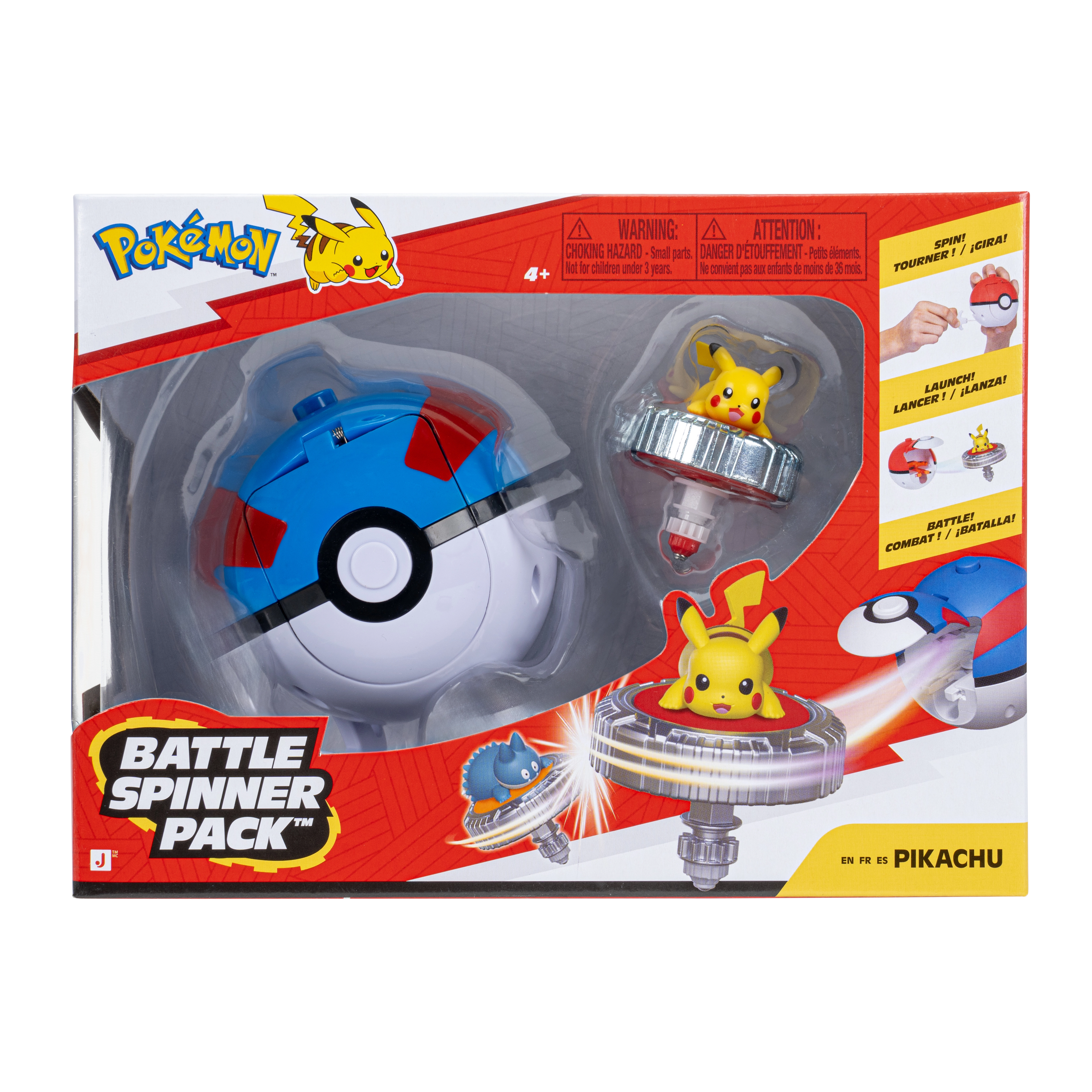 POKEMON BATTLE SPINNER PIKACHU WITH GREAT