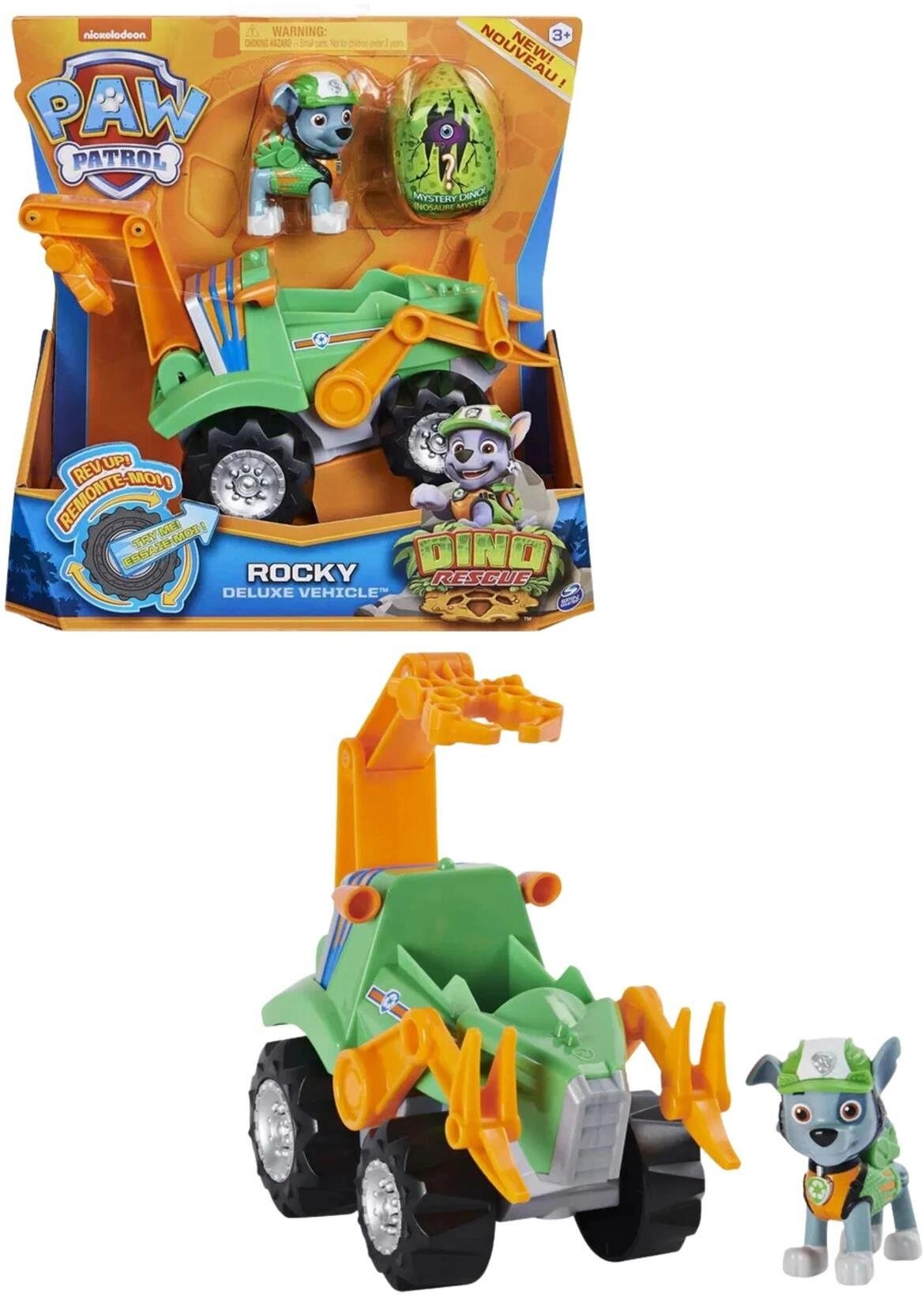 Paw Patrol Dino Deluxe Vehicles Rocky
