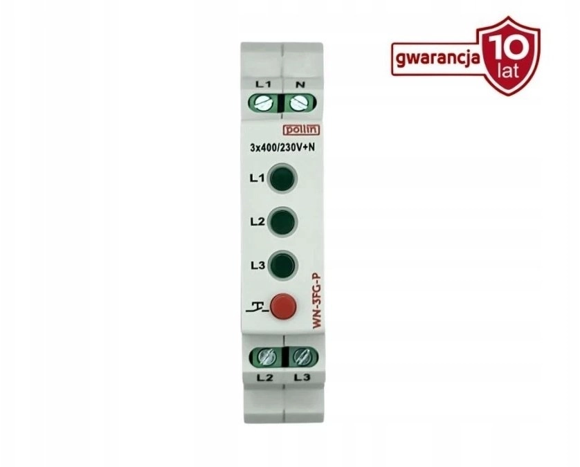 Pollin Modular lamp 3-phase green 10-250V
