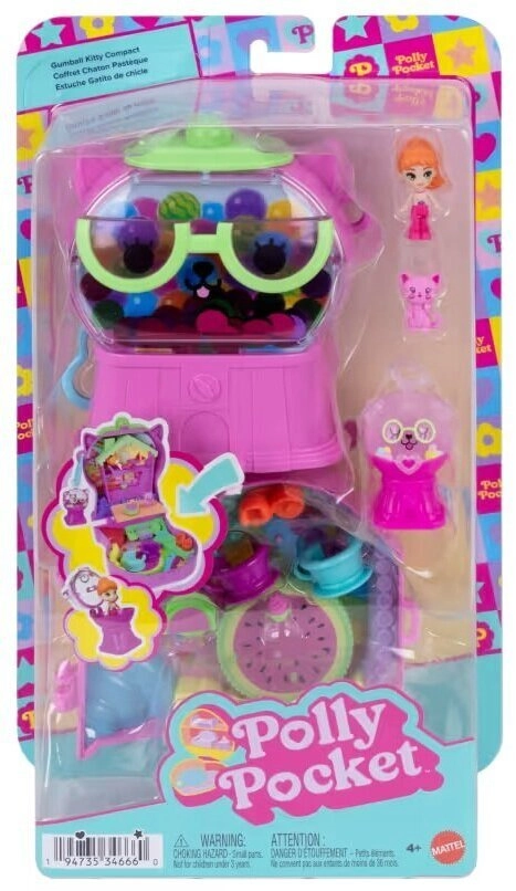 Polly Pocket Gumball Kitty Compact Playset
