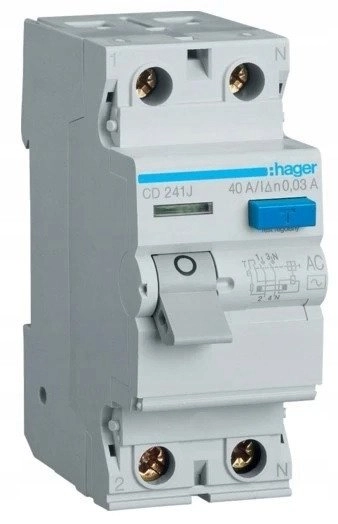 RELAY CURR LEAK 2P 40 A