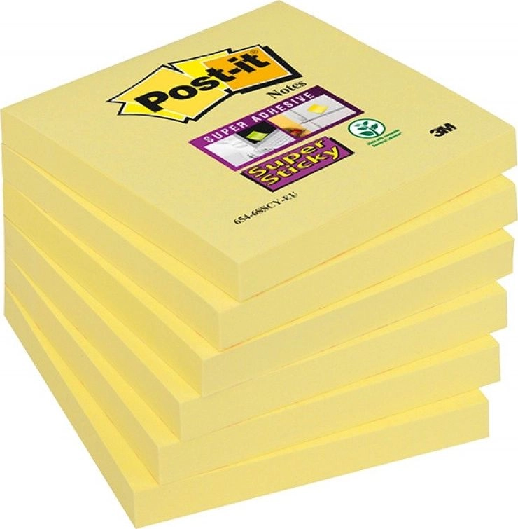 Post-it POST-IT Super Sticky (654-6SSCY-EU)  76x76mm