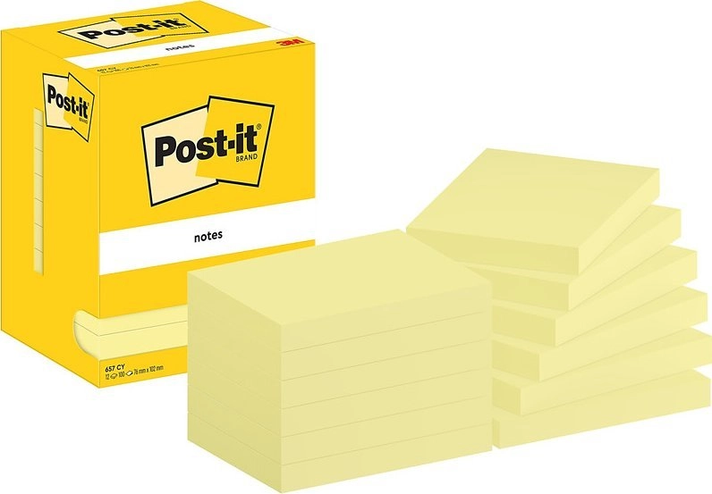 3M 7100290168 note paper Rectangle Yellow