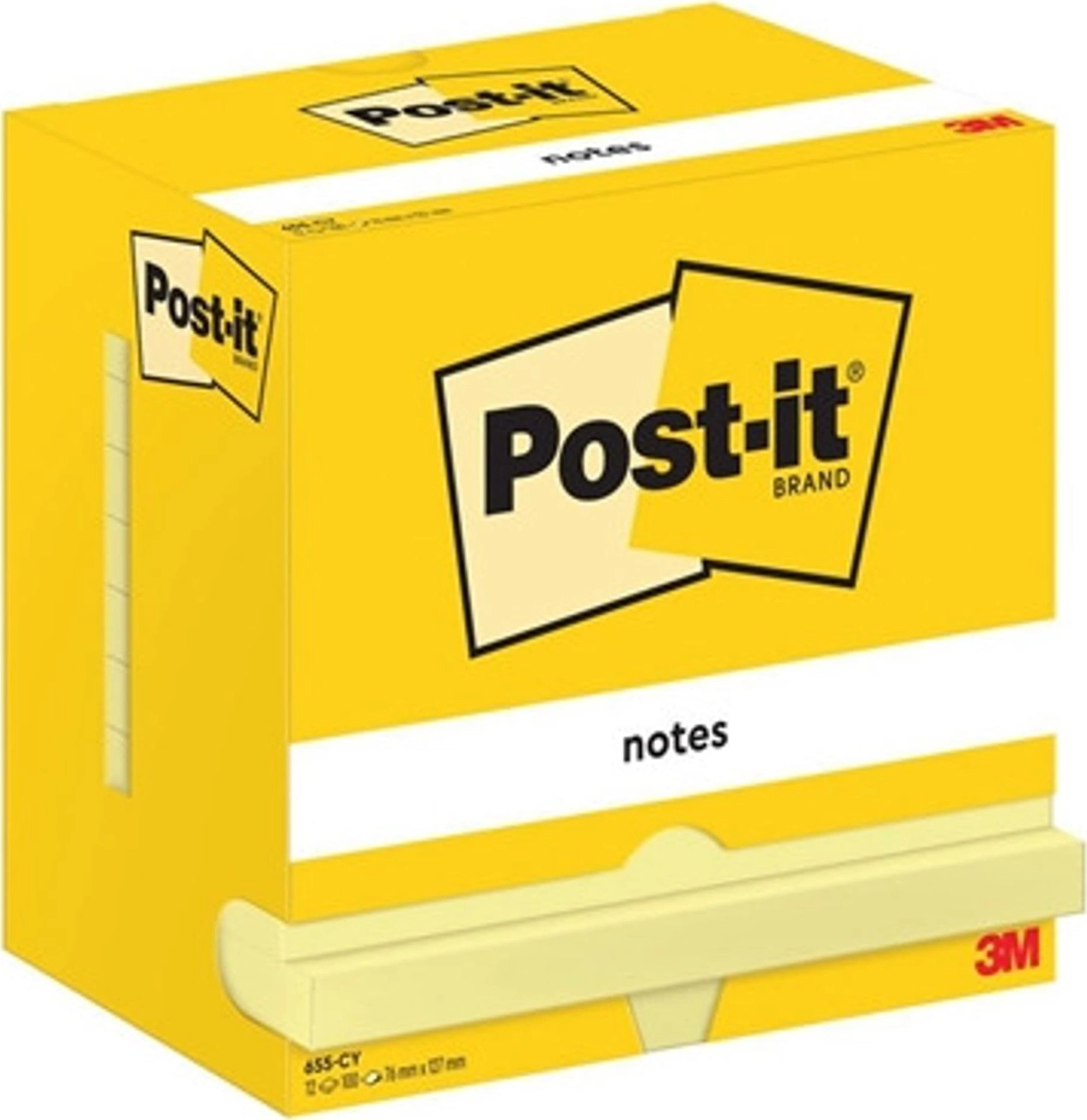 Post-it Post-It 654-CY  Square  Yellow  Paper