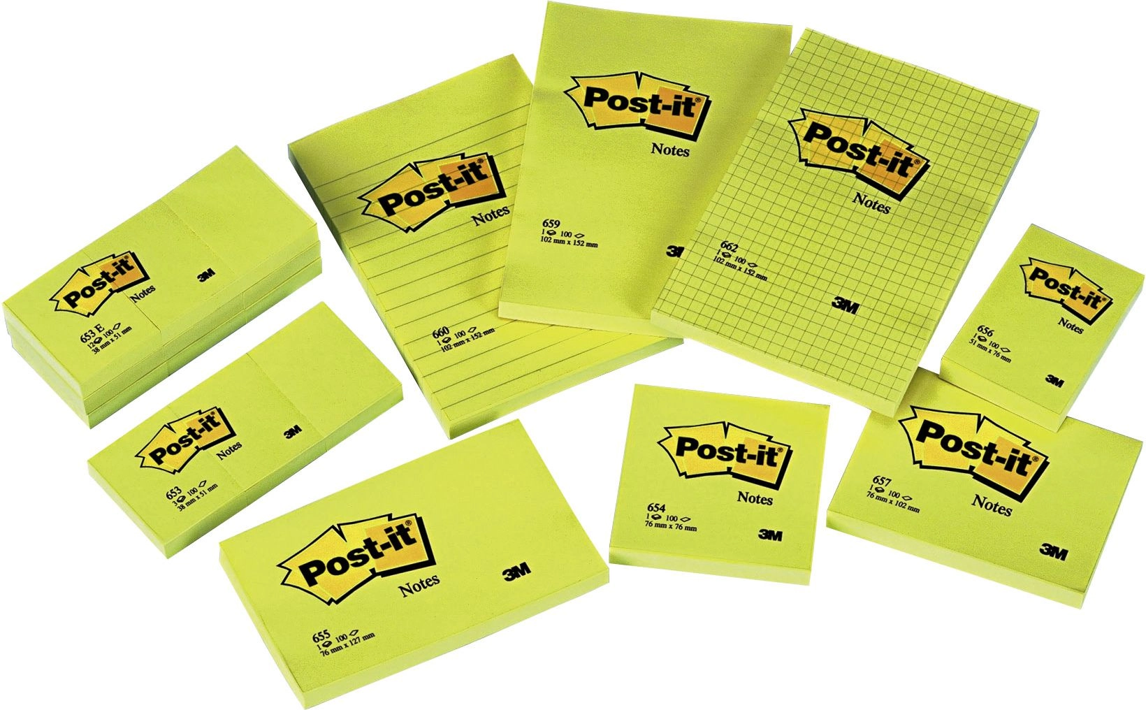 Post-it Self-adhesive pad 102x152/100K yellow (FT510010620)