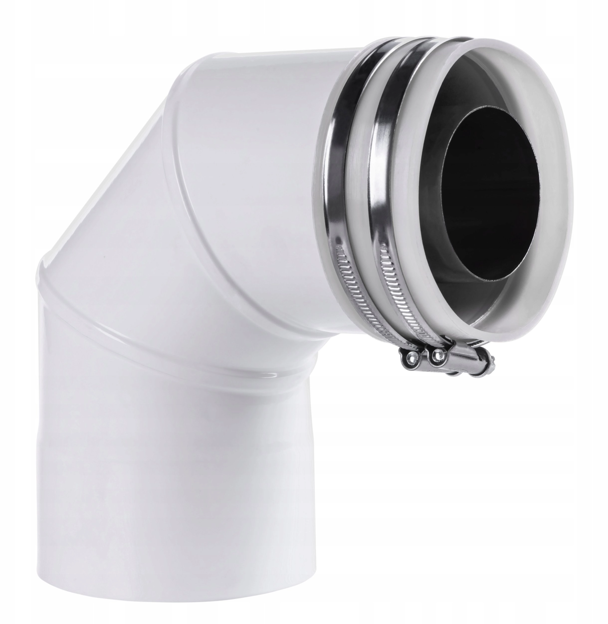 80/125 adapter VK (kolanowy) biały SX-TD80/125AVKB