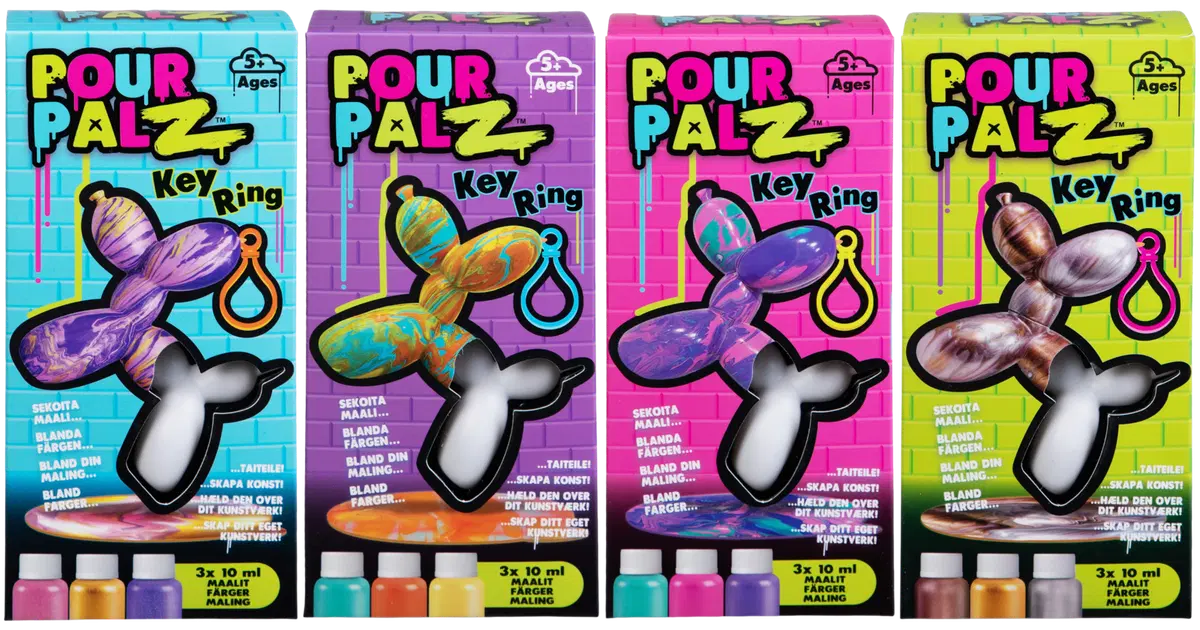 Pour Palz - Balloon Dog Keyring