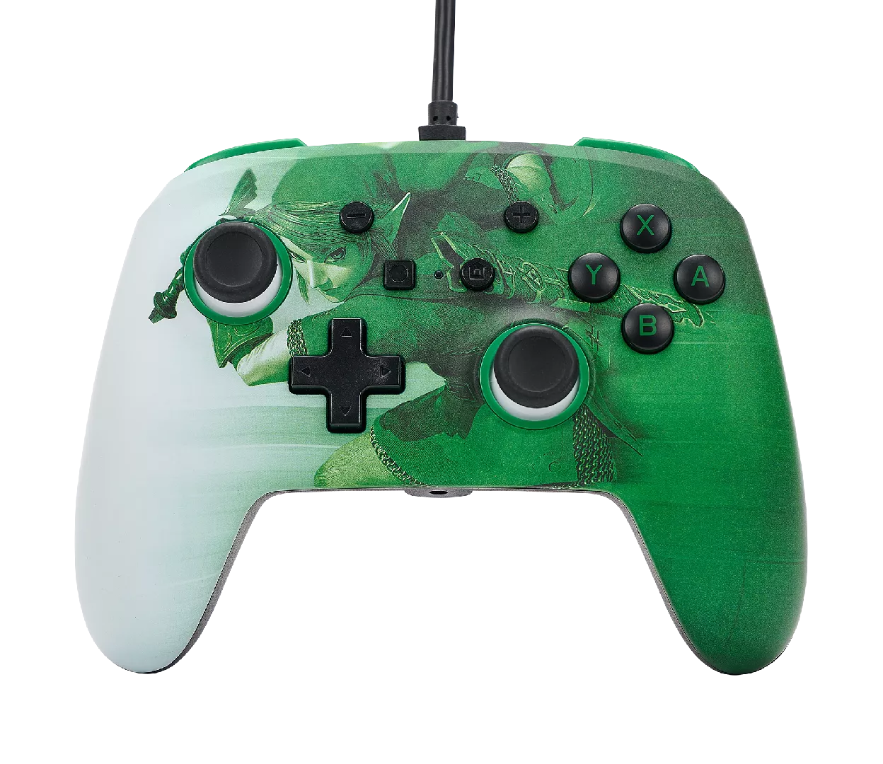 PowerA 1516984-01 spēļu kontrolierīce Zaļš, Balts USB Spēļu paliktnis Analogs Nintendo Switch