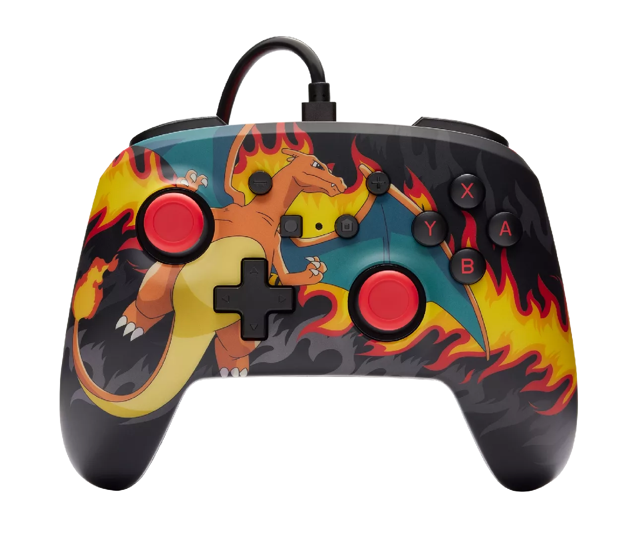 PowerA NSGP0283-01 spēļu kontrolierīce Daudzkrāsains USB Spēļu paliktnis Analogā / digitālā Nintendo Switch, Nintendo Switch OLED