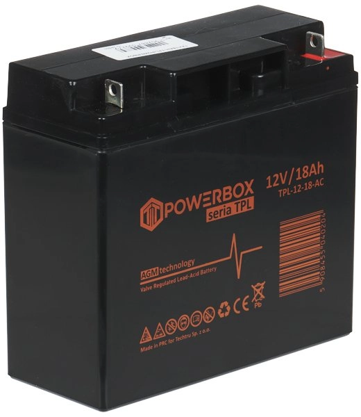 AKUMULATOR 12V/18AH-TPL/POWERBOX 12V/18AH-TPL/POWERBOX 5902887099779
