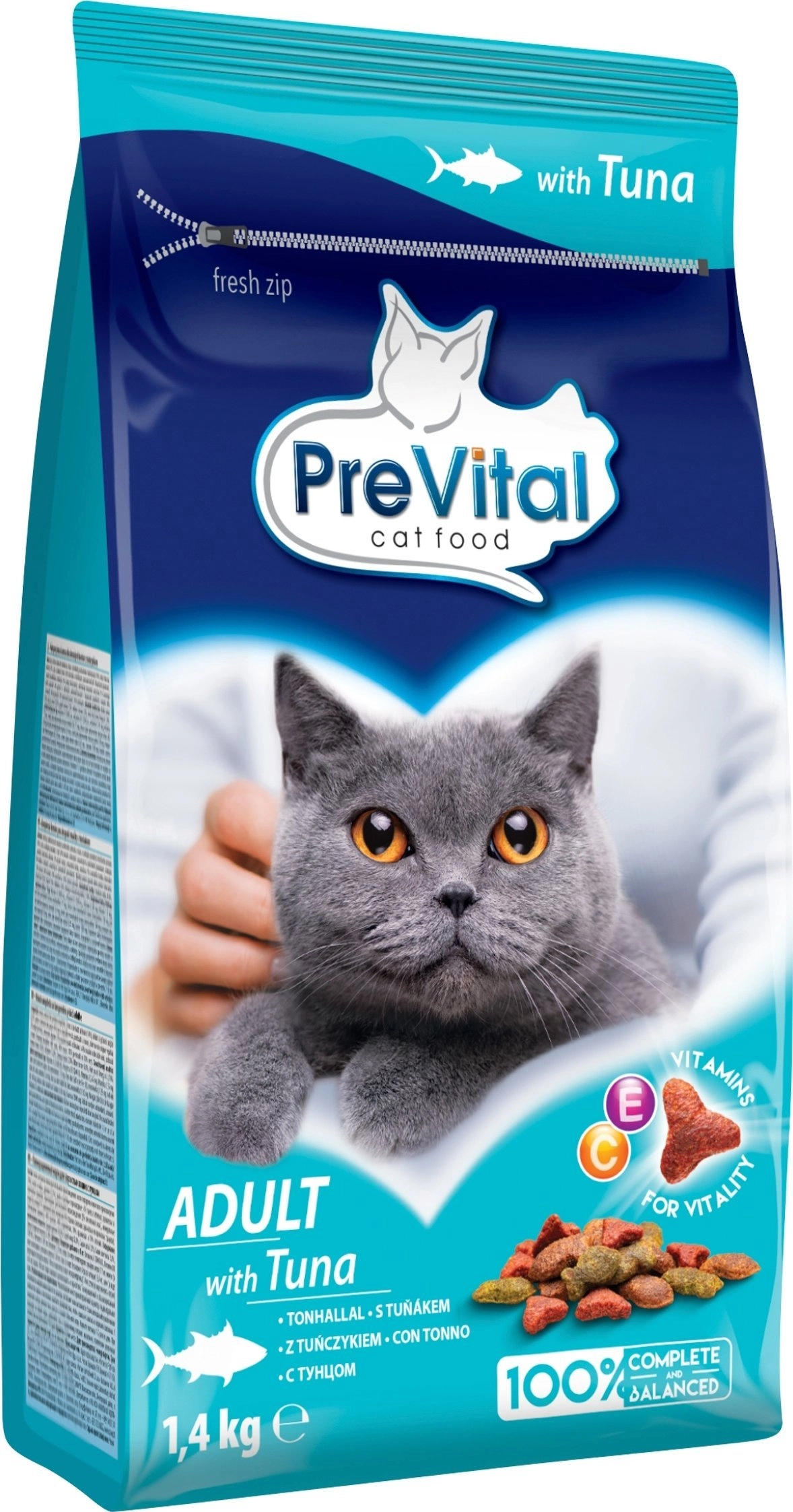 PREVITAL Adult Tuna - dry cat