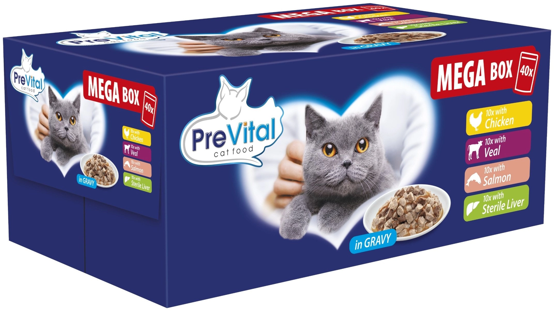 PREVITAL Mega Box Veal  salmon  liver