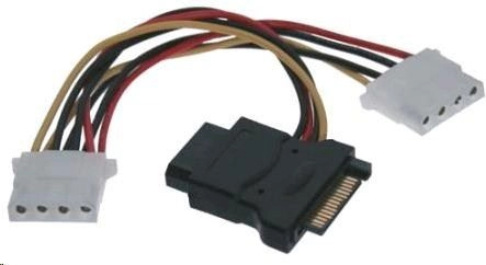 PremiumCord SATA 15-pin - Molex x3