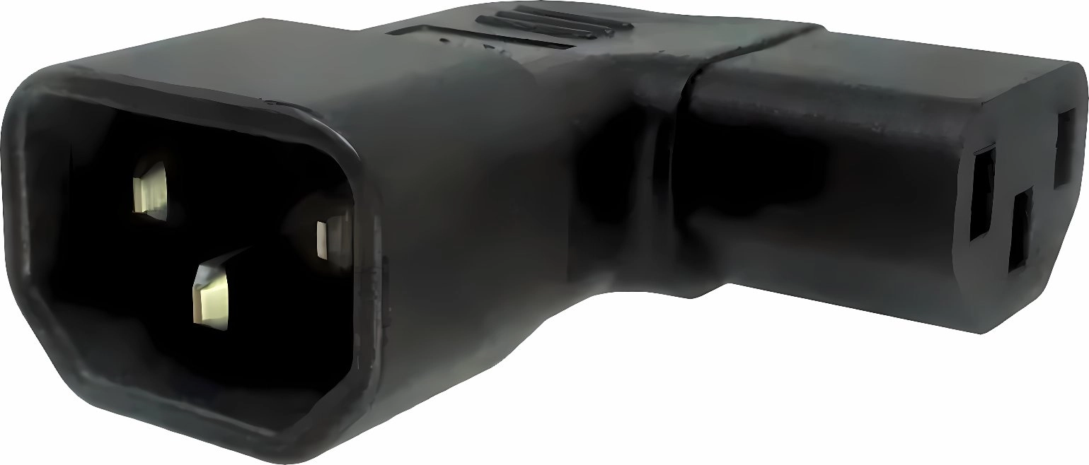 Adapter angled to the side IEC