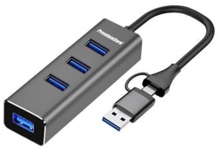 PremiumCord 5G Hub USB-C and USB-A